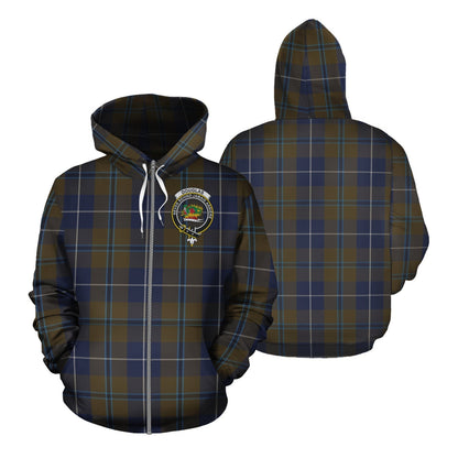 Printivon Douglas Brown Tartan Hoodie