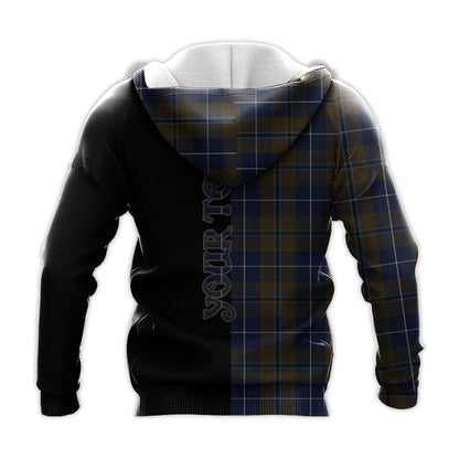 Printivon Douglas Brown Tartan Personalize Half Hoodie