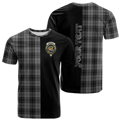Printivon Douglas Grey Tartan Personalize Half T shirt