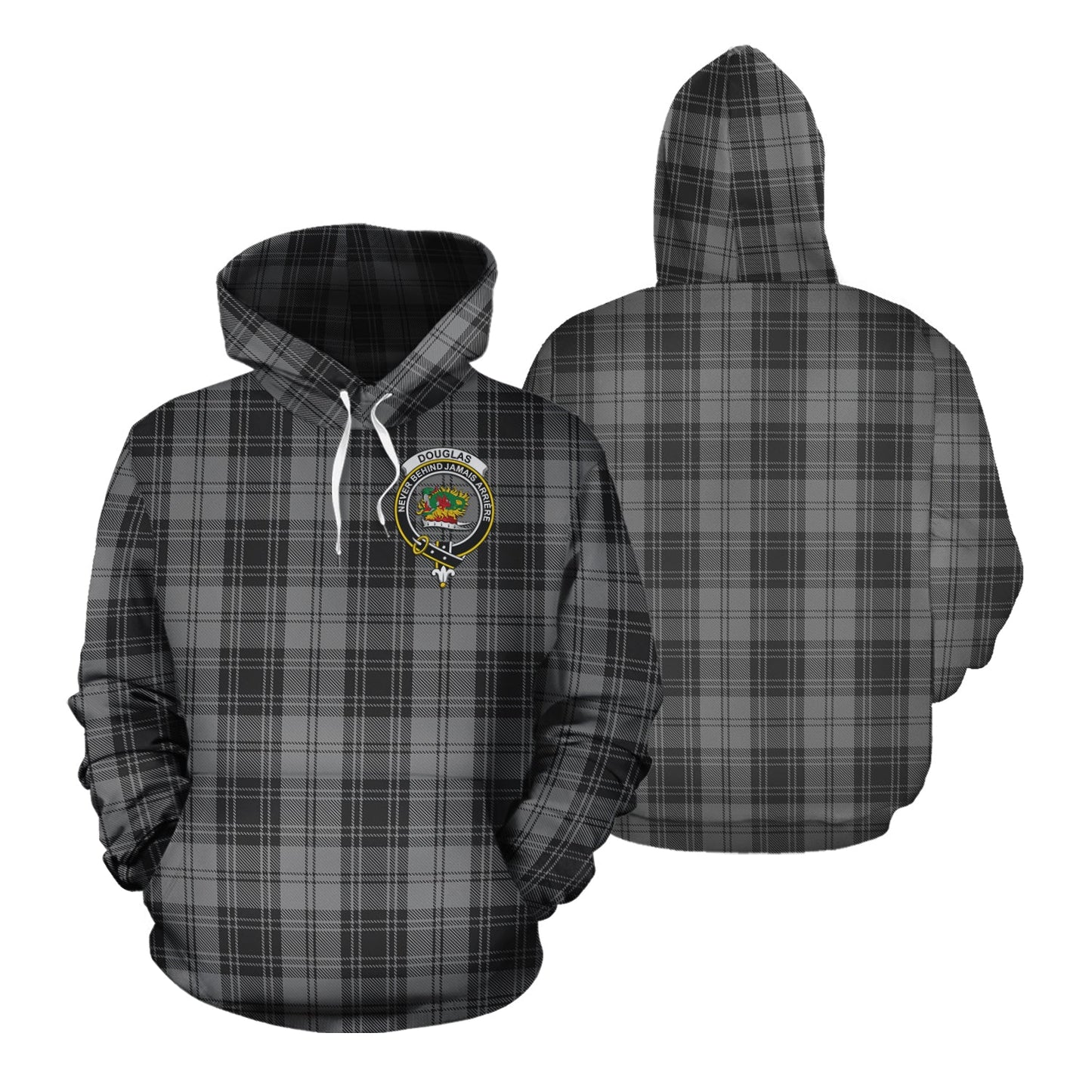 Printivon Douglas Grey Tartan Hoodie