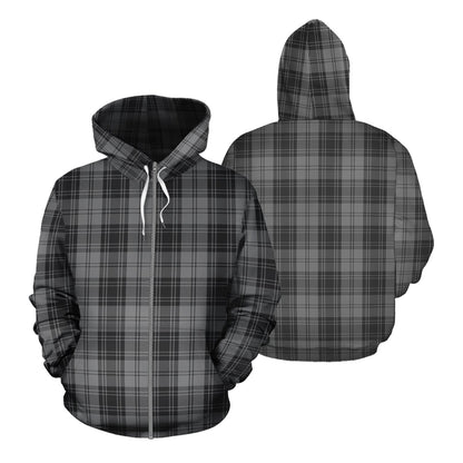 Printivon Douglas Grey Tartan Hoodie