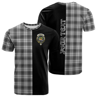Printivon Douglas Grey Modern Tartan Personalize Half T shirt