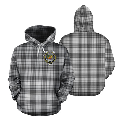 Printivon Douglas Grey Modern Tartan Hoodie