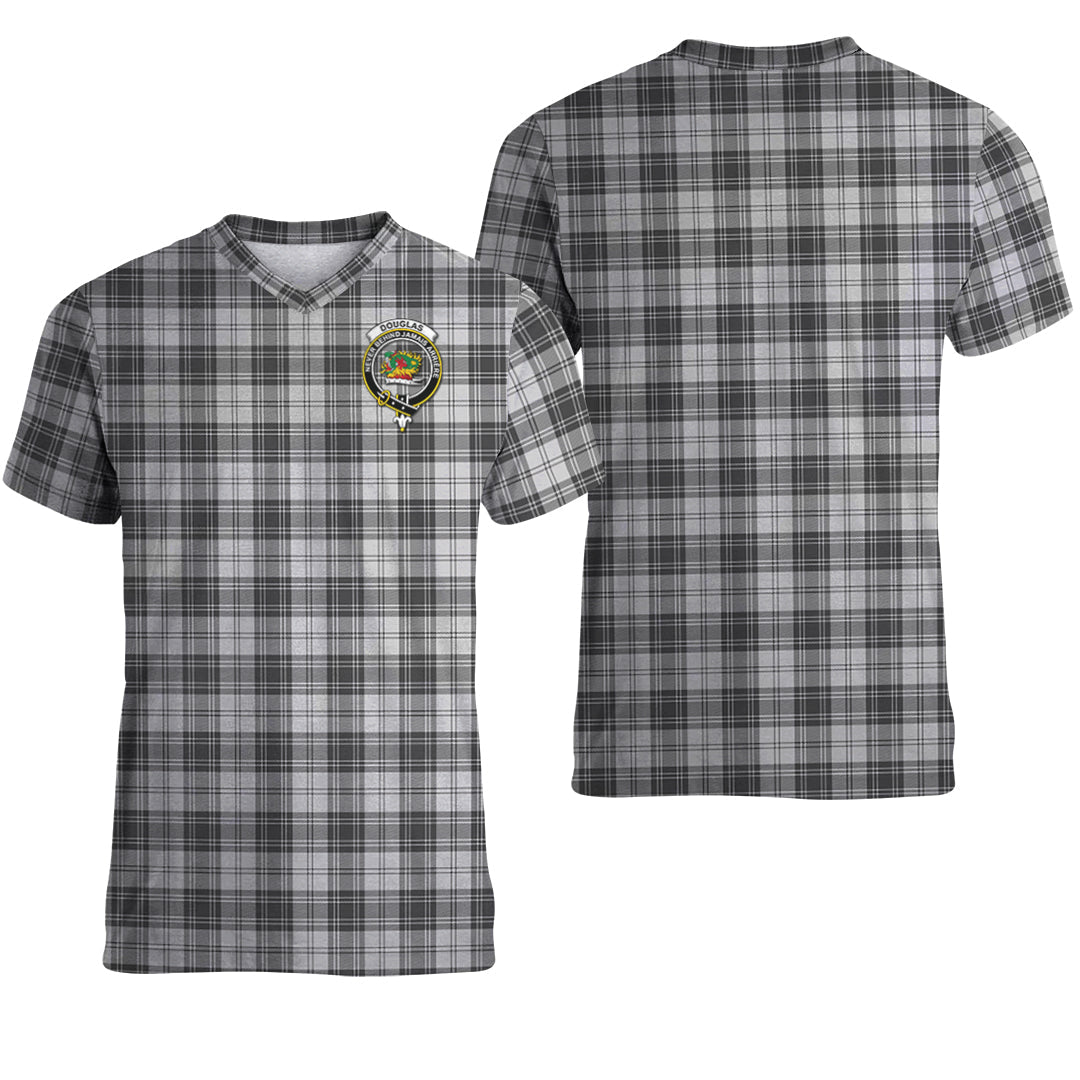 Printivon Douglas Grey Modern Tartan T Shirt