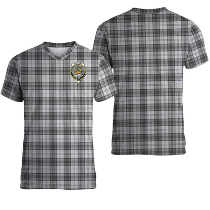 Printivon Douglas Grey Modern Tartan T Shirt
