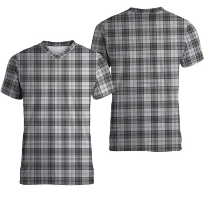 Printivon Douglas Grey Modern Tartan T Shirt