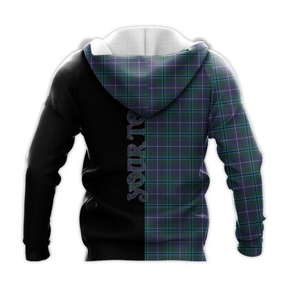 Printivon Douglas Modern Tartan Personalize Half Hoodie