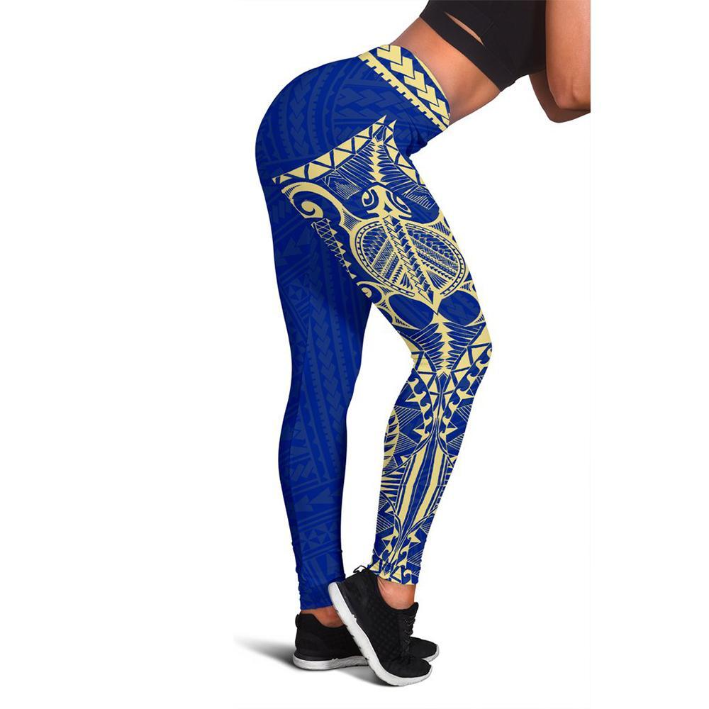 Neo Polynesian 3rd Leggings Blue A6