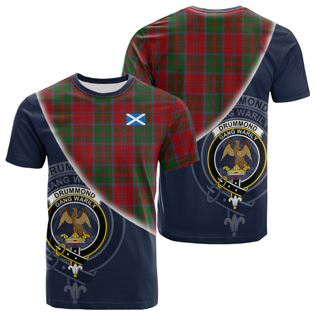 Printivon Drummond Tartan Scottish Crest T Shirt