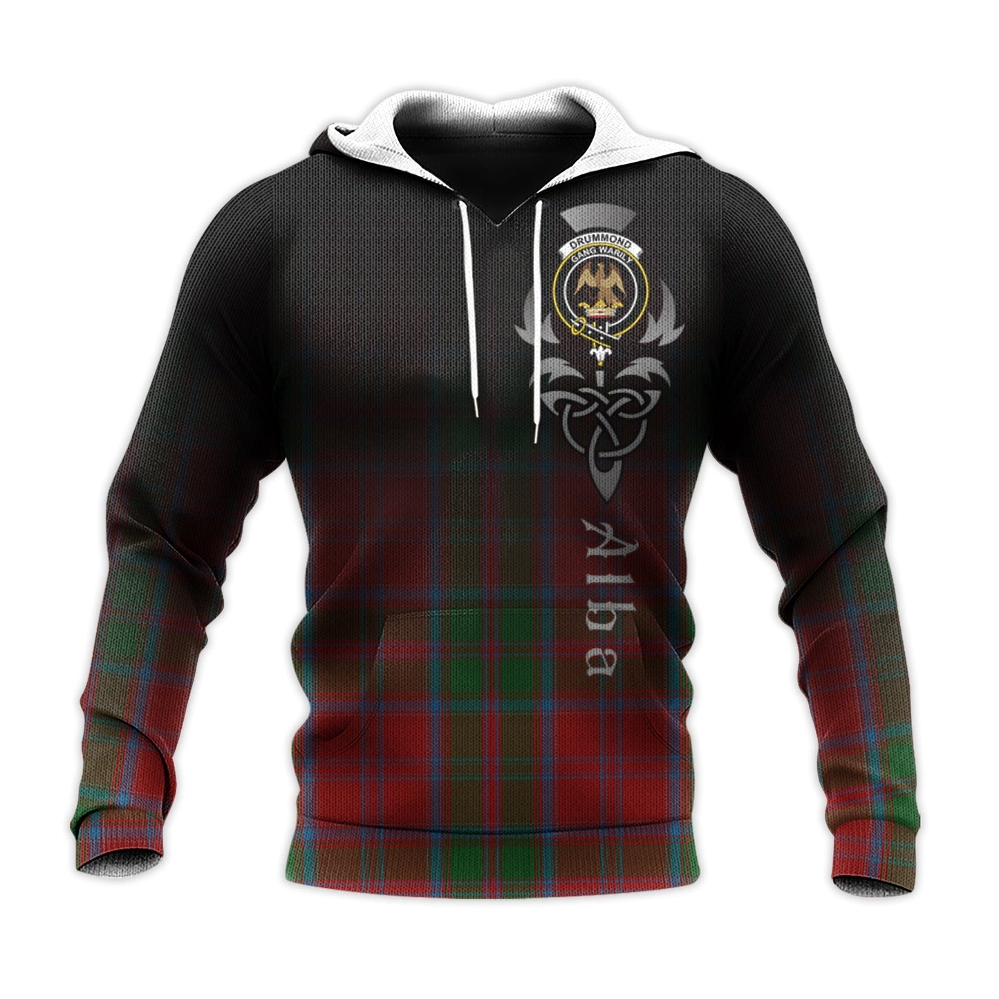 Printivon Drummond Tartan Crest Alba Celtic Hoodie