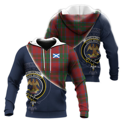 Printivon Drummond Tartan Scottish Crest Hoodie