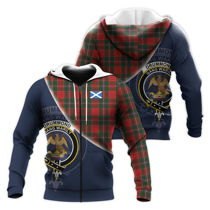 Printivon Drummond Ancient Tartan Scottish Crest Hoodie