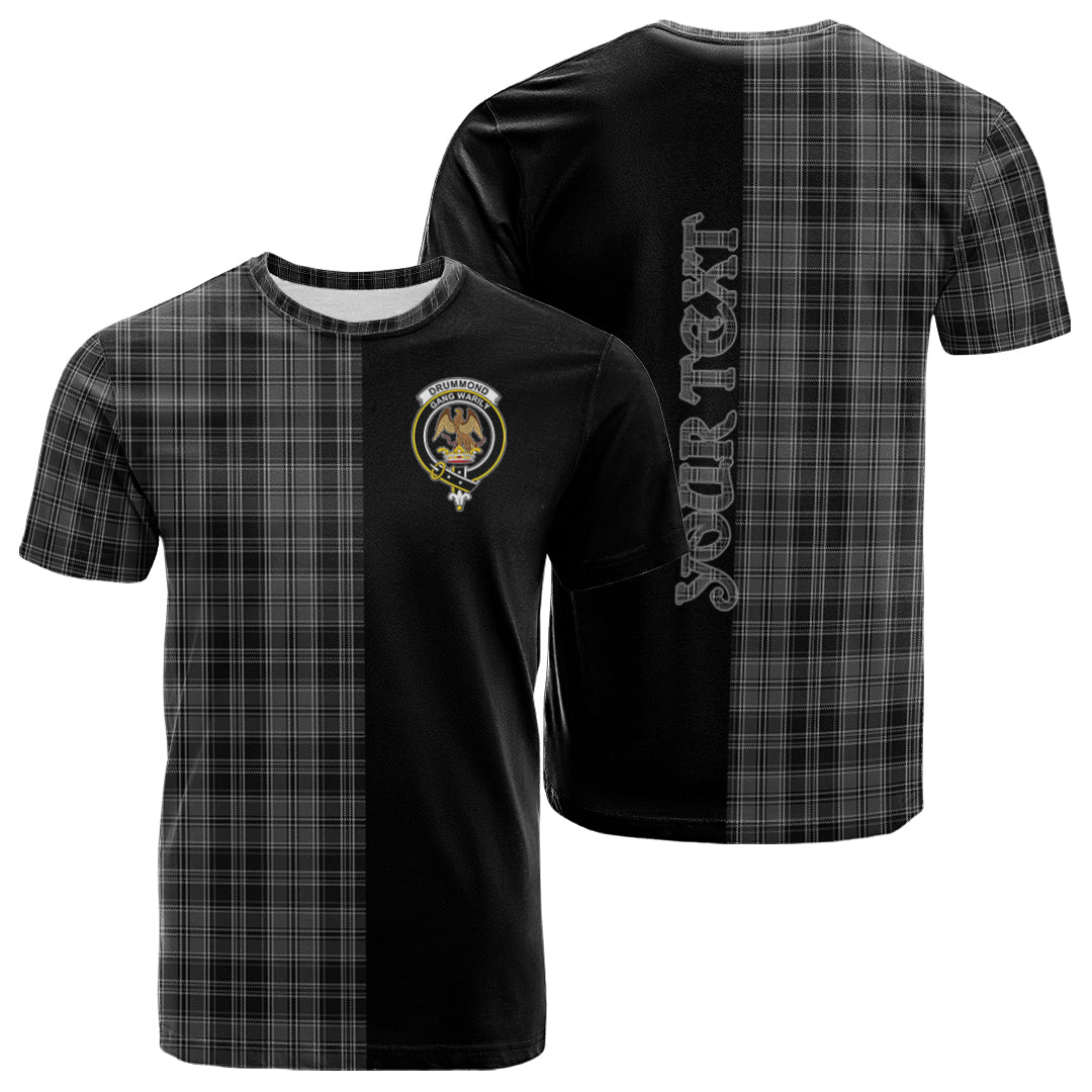 Printivon Drummond Grey Tartan Personalize Half T shirt