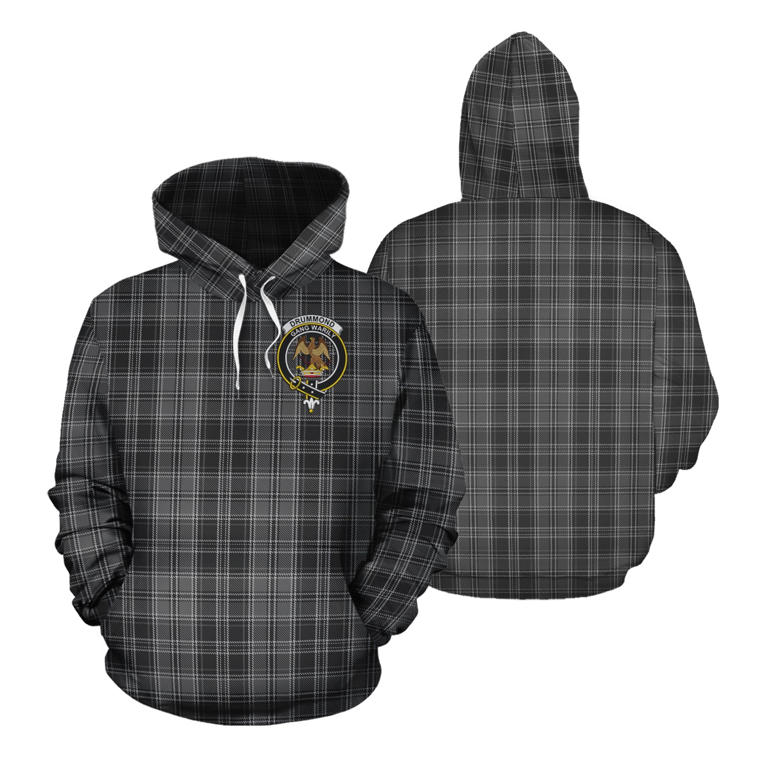 Printivon Drummond Grey Tartan Hoodie