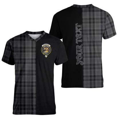 Printivon Drummond Grey Tartan Personalize Half T shirt