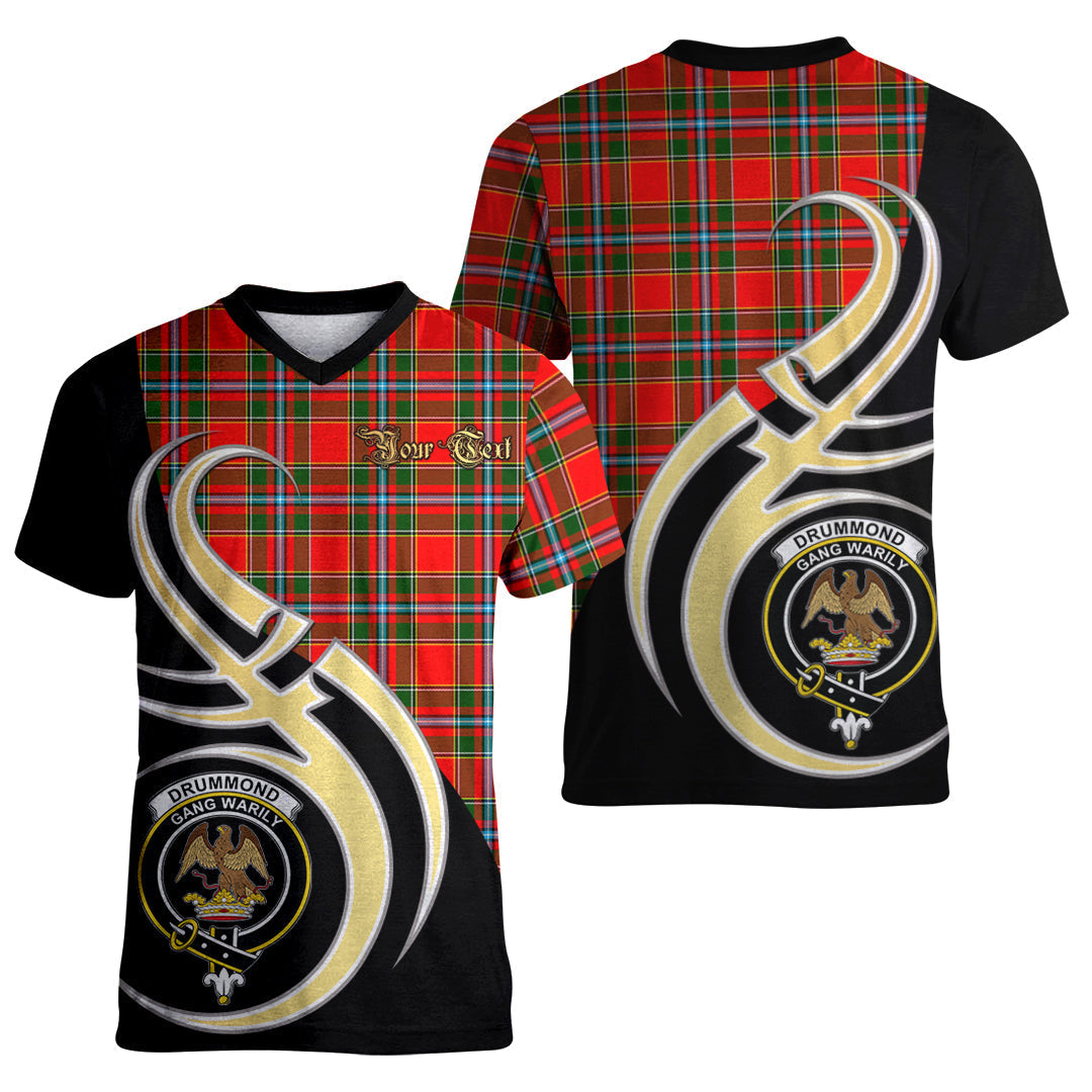 Printivon Drummond of Perth Tartan Crest Believe In Me T Shirt