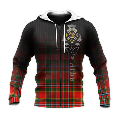 Printivon Drummond Of Perth Tartan Crest Alba Celtic Hoodie