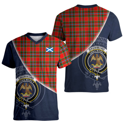Printivon Drummond of Perth Tartan Scottish Crest T Shirt