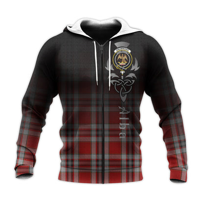 Printivon Drummond Of Perth Dress Tartan Crest Alba Celtic Hoodie