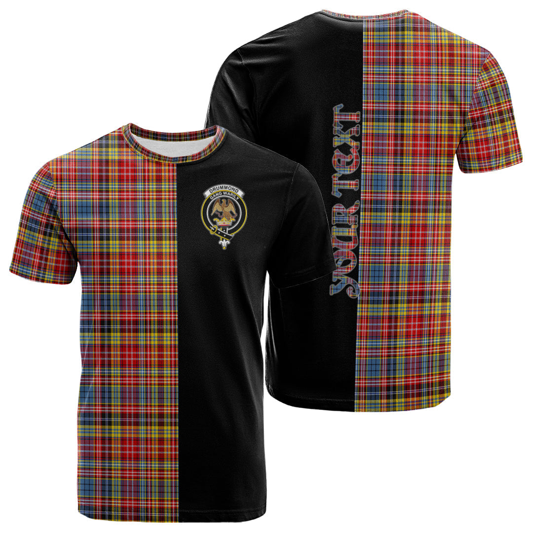 Printivon Drummond of Strathallan Modern Tartan Personalize Half T shirt