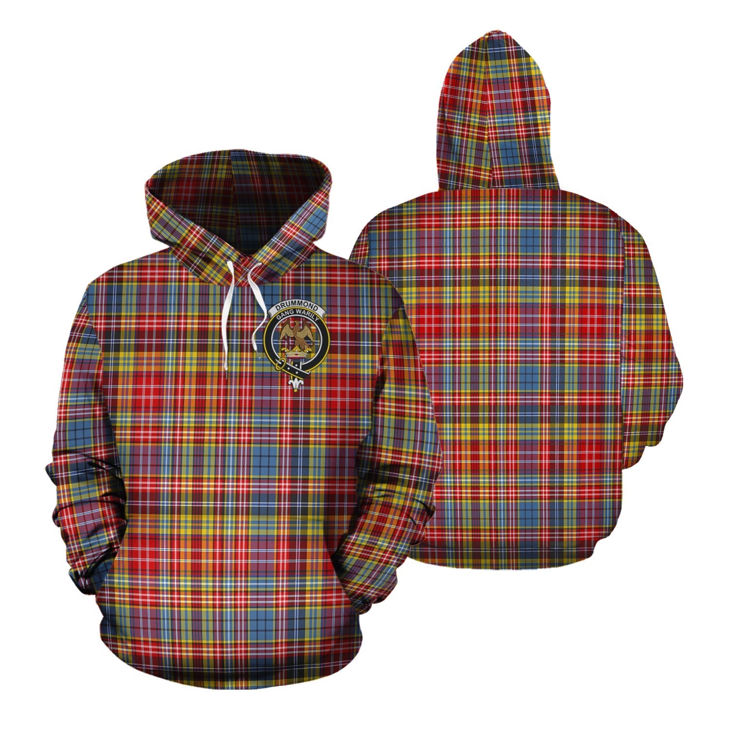 Printivon Drummond Of Strathallan Modern Tartan Hoodie