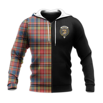 Printivon Drummond Of Strathallan Modern Tartan Personalize Half Hoodie