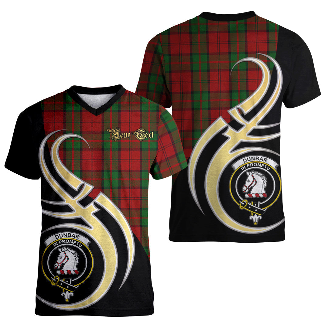 Printivon Dunbar Tartan Crest Believe In Me T Shirt