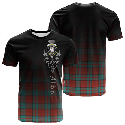Printivon Dunbar Ancient Tartan Crest Alba Celtic T Shirt