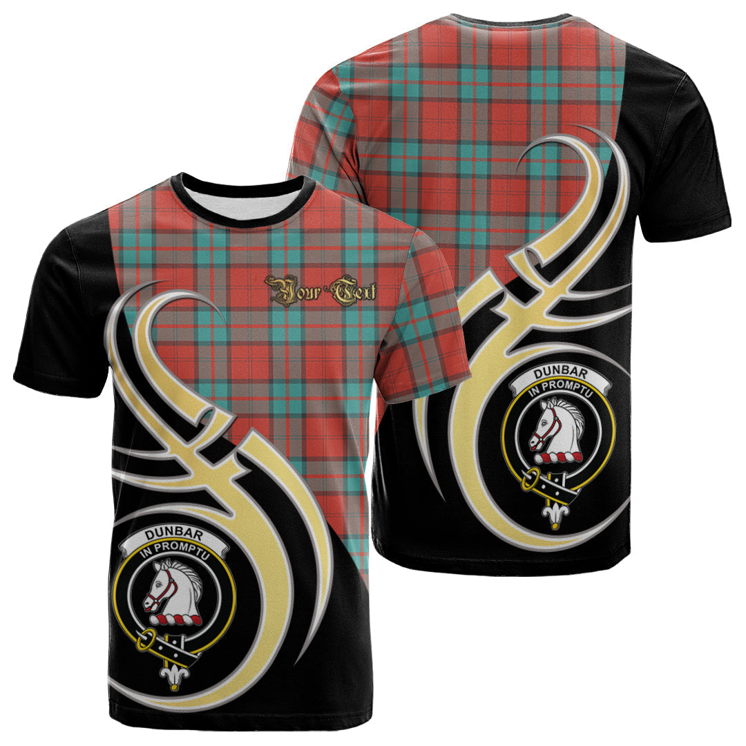 Printivon Dunbar Ancient Tartan Crest Believe In Me T Shirt