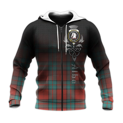 Printivon Dunbar Ancient Tartan Crest Alba Celtic Hoodie