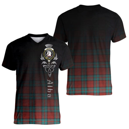 Printivon Dunbar Ancient Tartan Crest Alba Celtic T Shirt