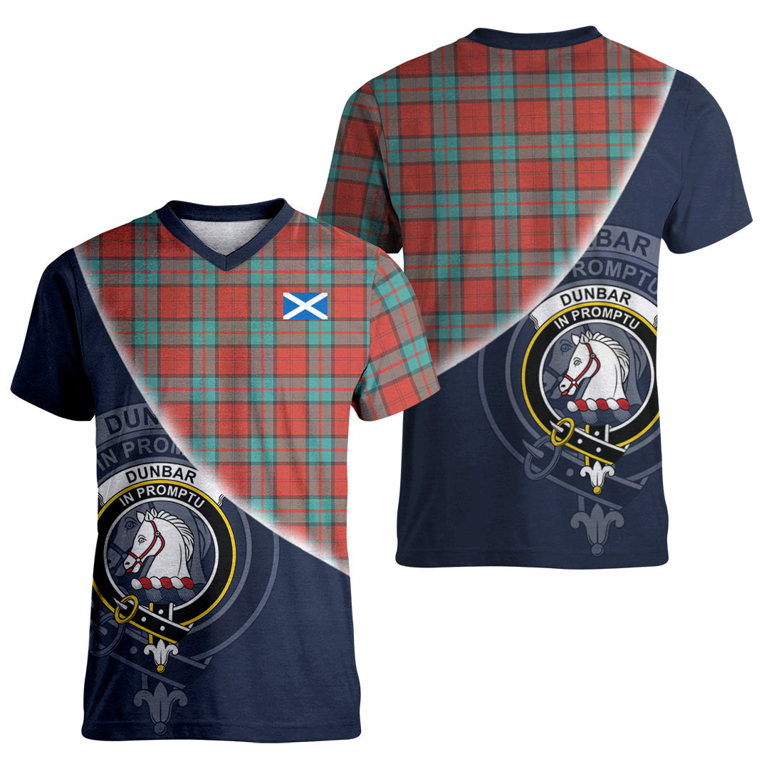 Printivon Dunbar Ancient Tartan Scottish Crest T Shirt
