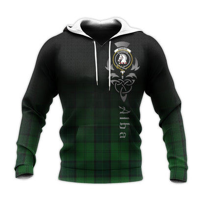 Printivon Dunbar Hunting Tartan Crest Alba Celtic Hoodie