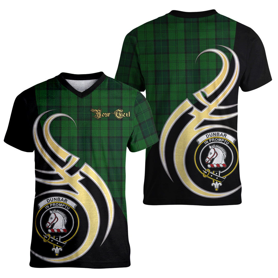 Printivon Dunbar Hunting Tartan Crest Believe In Me T Shirt