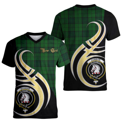 Printivon Dunbar Hunting Tartan Crest Believe In Me T Shirt