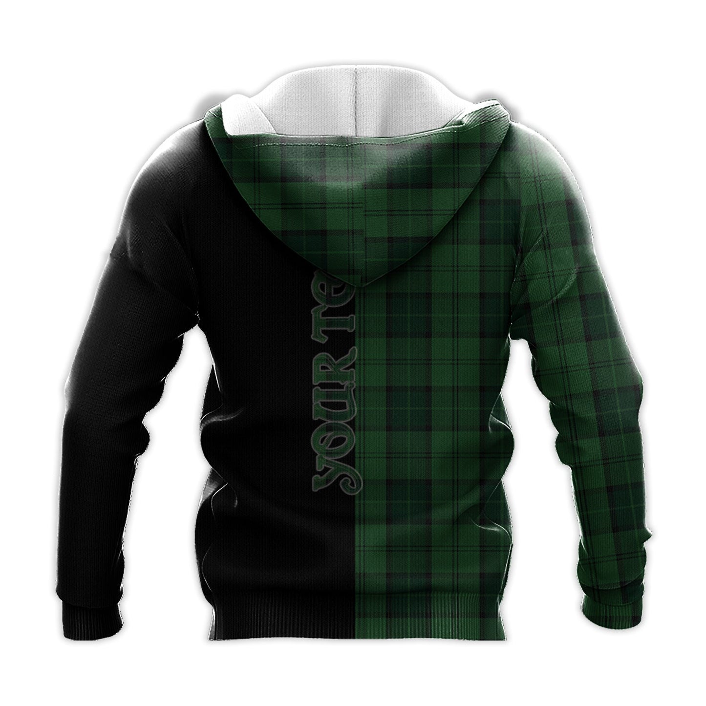 Printivon Dunbar Hunting Tartan Personalize Half Hoodie