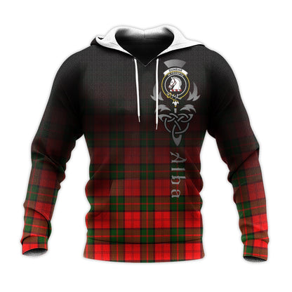 Printivon Dunbar Modern Tartan Crest Alba Celtic Hoodie