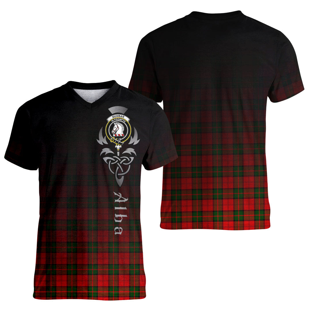 Printivon Dunbar Modern Tartan Crest Alba Celtic T Shirt