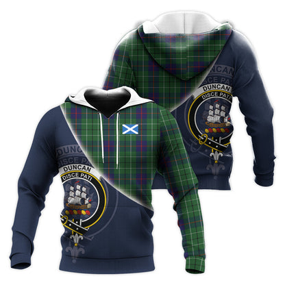Printivon Duncan Tartan Scottish Crest Hoodie