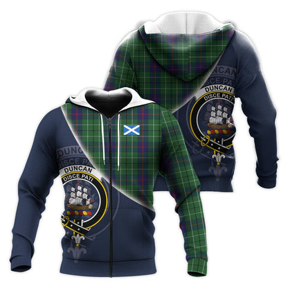 Printivon Duncan Tartan Scottish Crest Hoodie