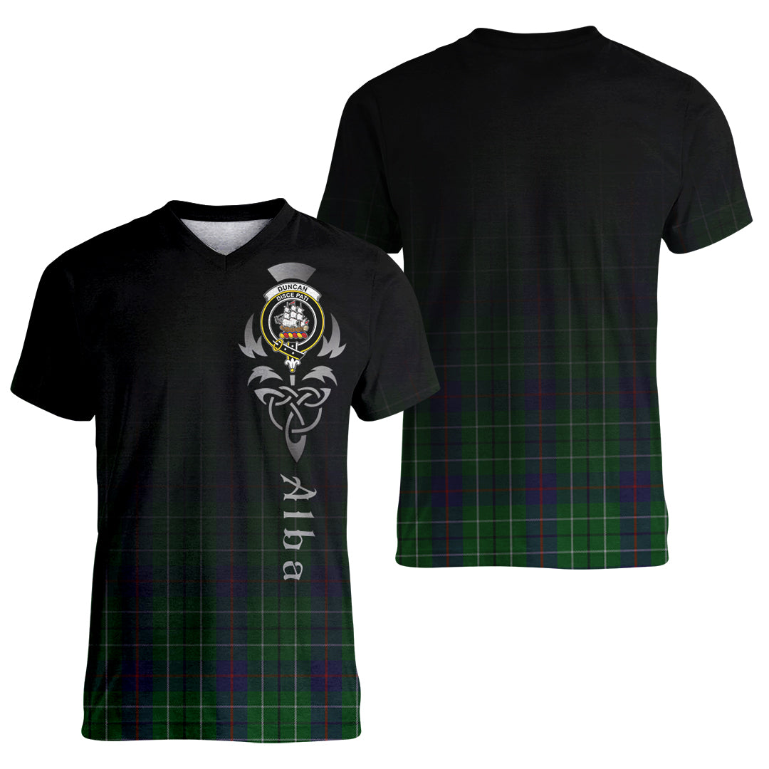 Printivon Duncan Tartan Crest Alba Celtic T Shirt