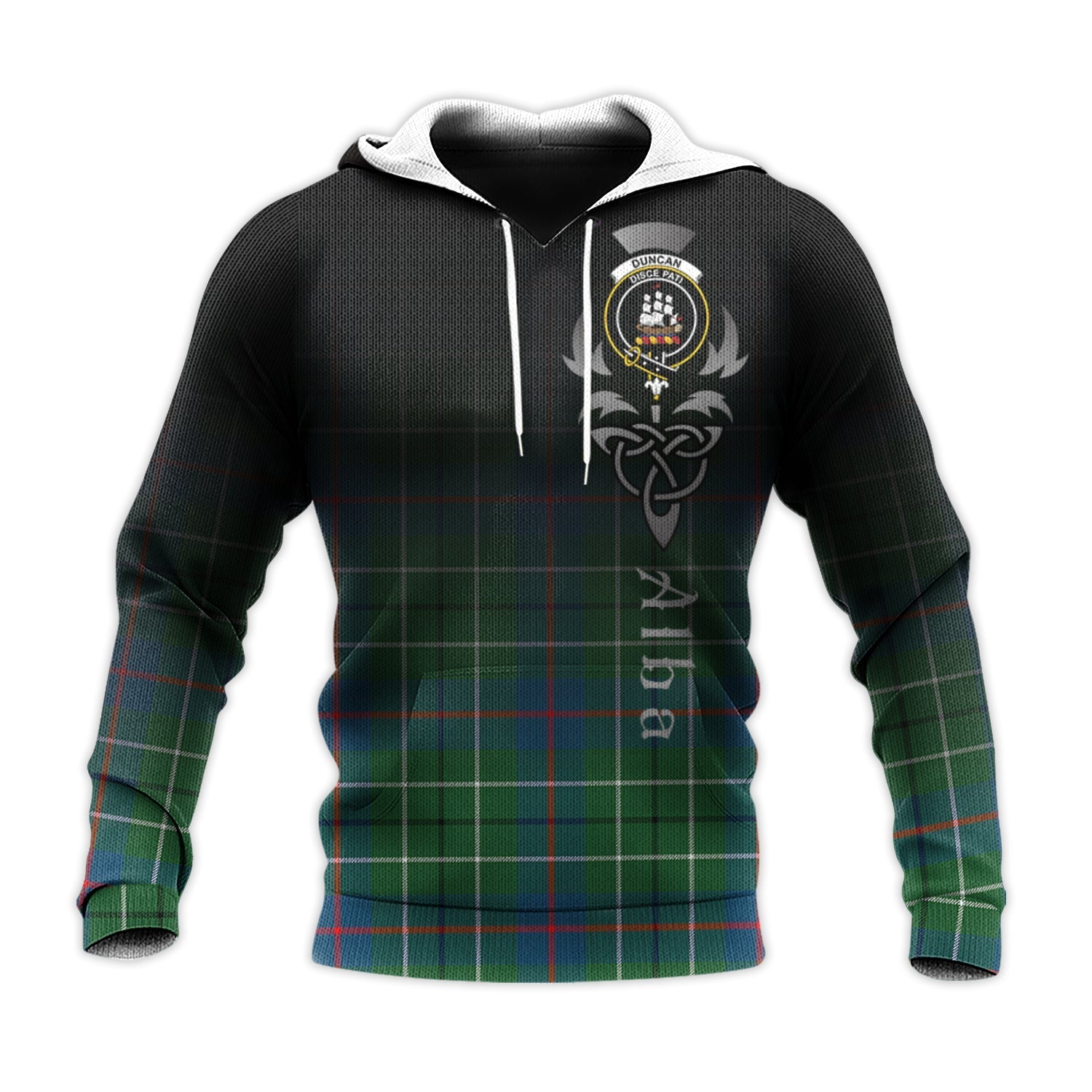 Printivon Duncan Ancient Tartan Crest Alba Celtic Hoodie