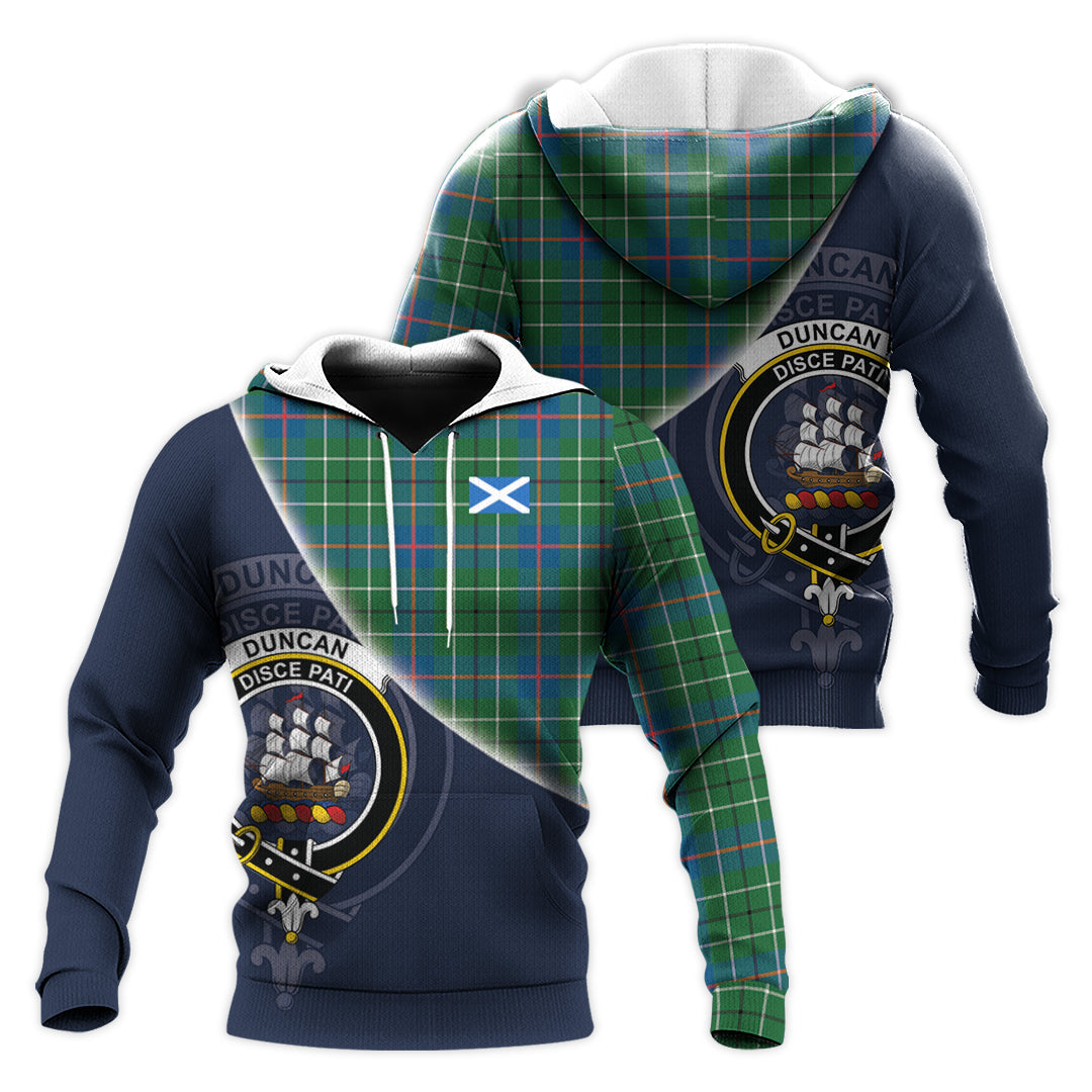 Printivon Duncan Ancient Tartan Scottish Crest Hoodie