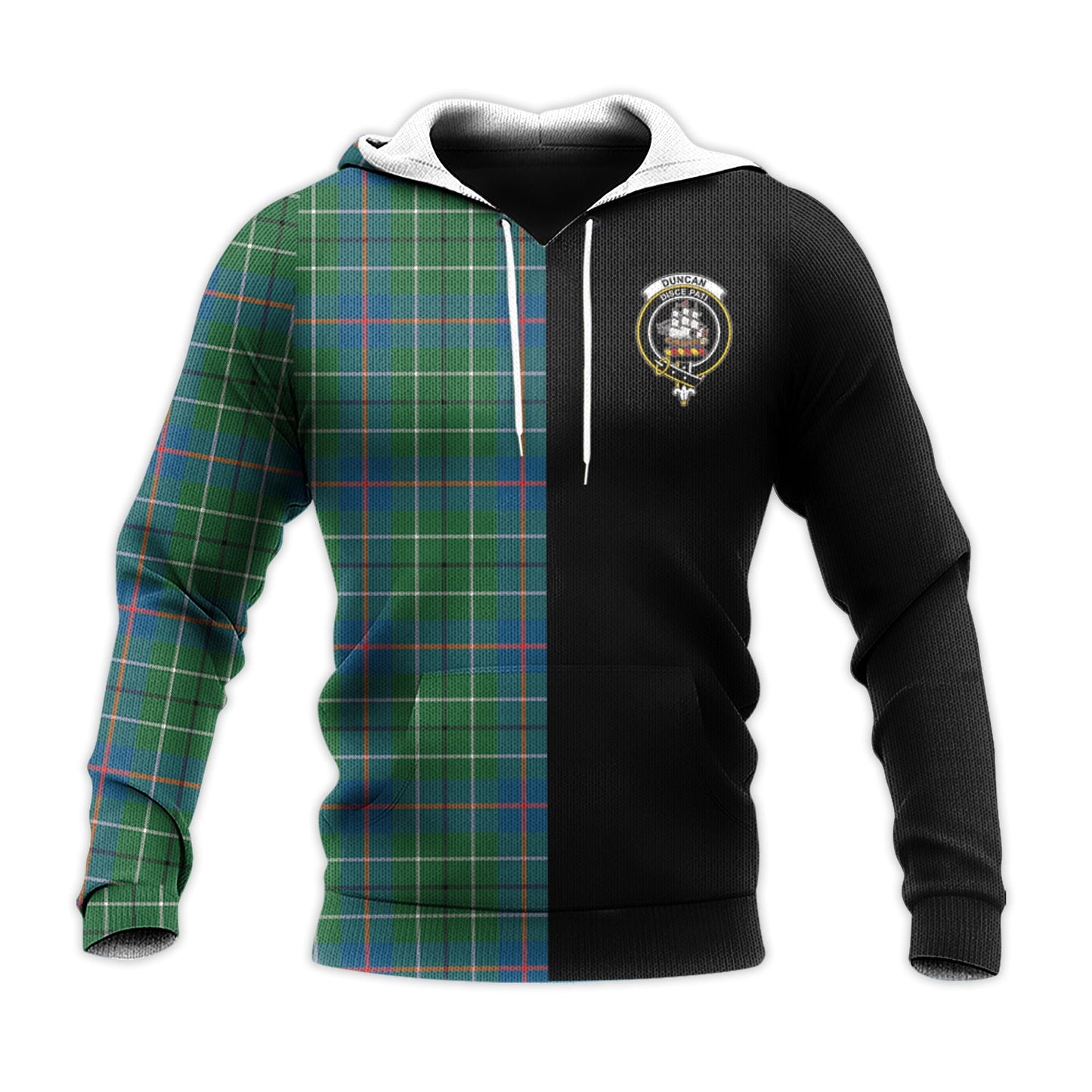 Printivon Duncan Ancient Tartan Personalize Half Hoodie