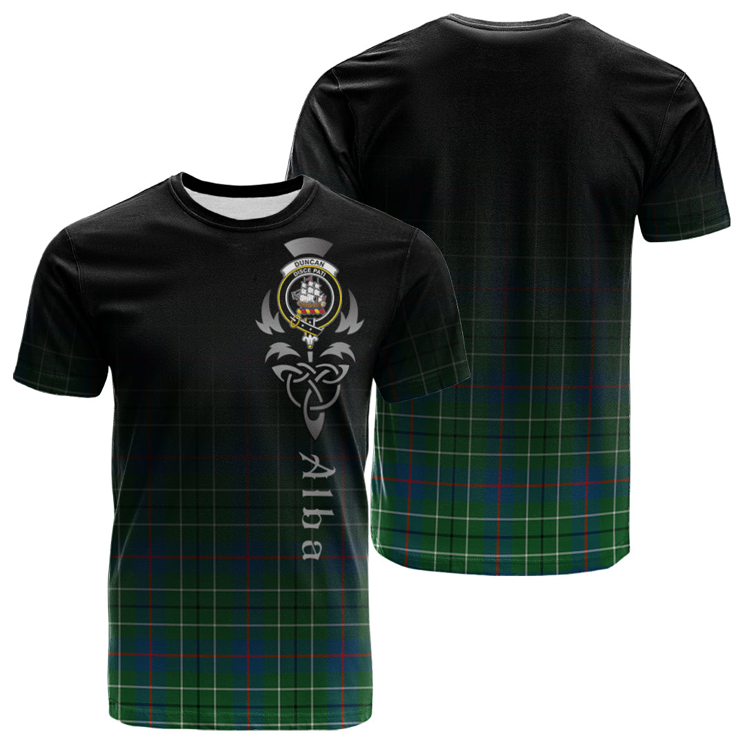 Printivon Duncan Ancient Tartan Crest Alba Celtic T Shirt