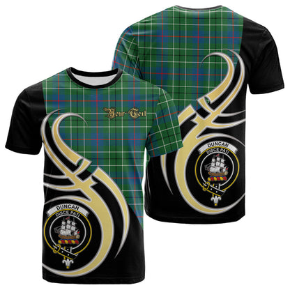 Printivon Duncan Ancient Tartan Crest Believe In Me T Shirt