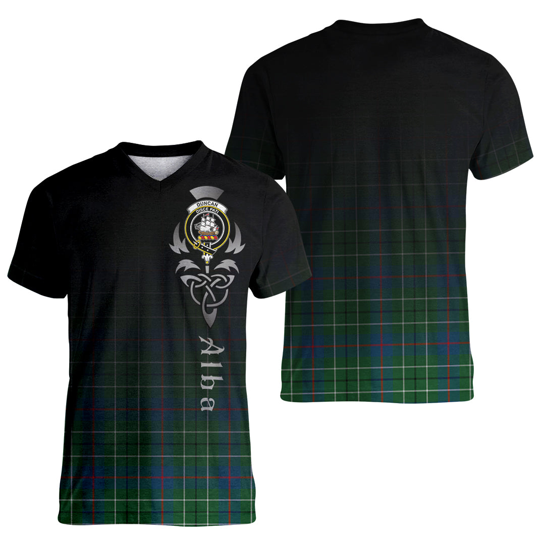 Printivon Duncan Ancient Tartan Crest Alba Celtic T Shirt