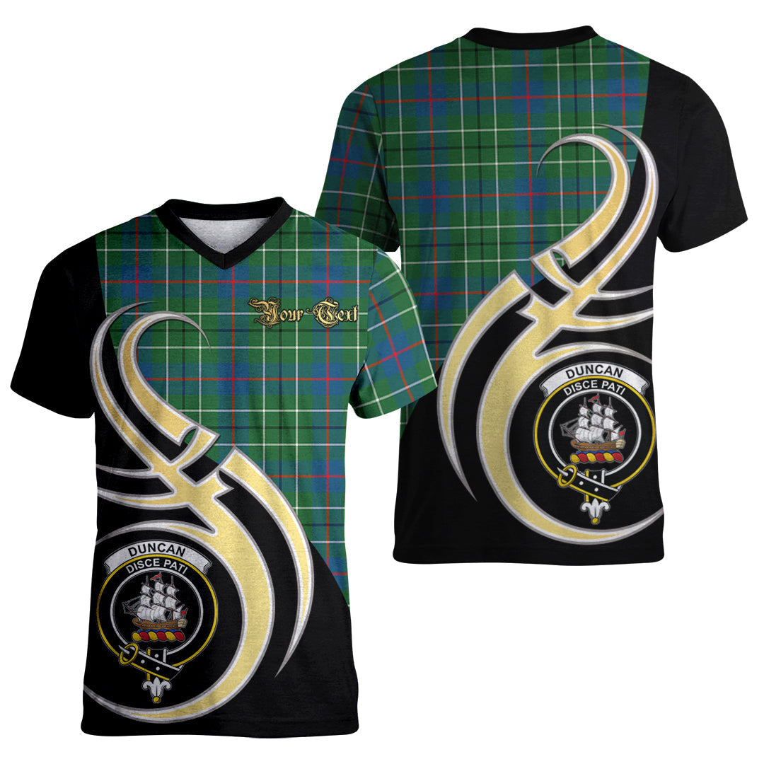 Printivon Duncan Ancient Tartan Crest Believe In Me T Shirt