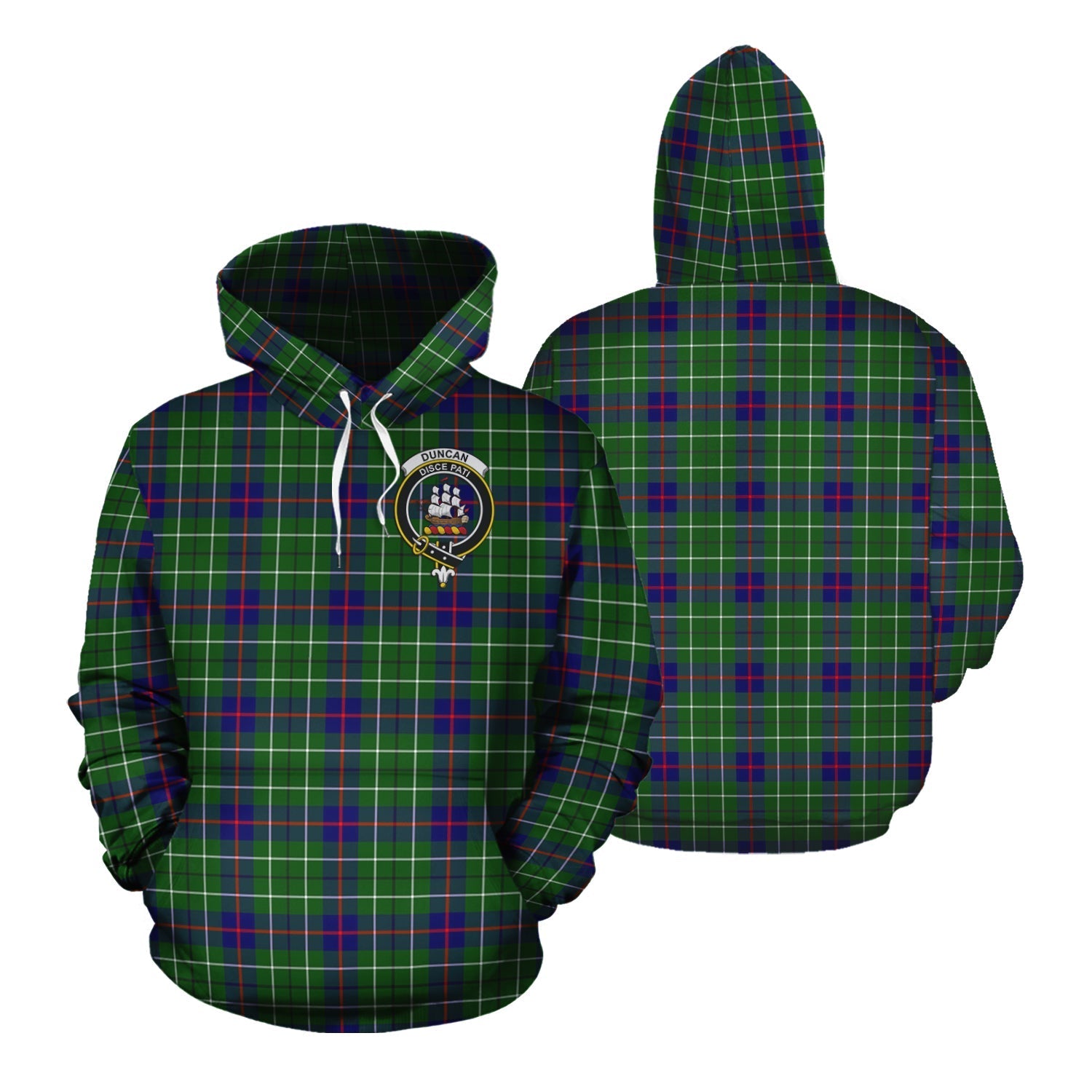 Printivon Duncan Modern Tartan Hoodie