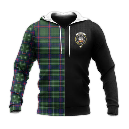 Printivon Duncan Modern Tartan Personalize Half Hoodie